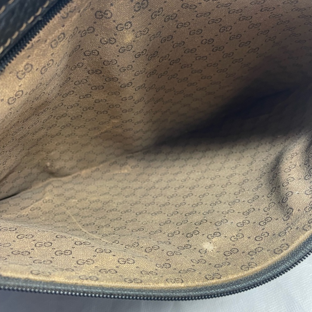 Authentic GUCCI brown leather laptop case vintage with certificate & cards - Picture 9 of 14